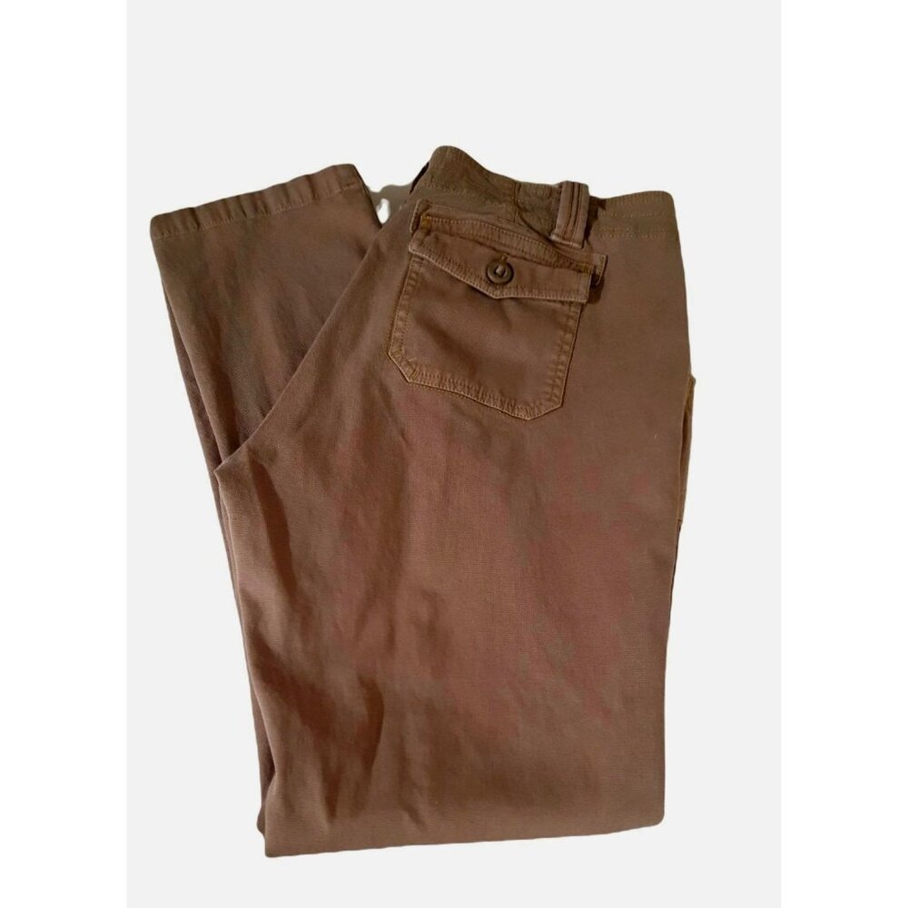 Aventura‎ Womens Pants 100% Organic Cotton Brown 34 X 30 Straight Leg
